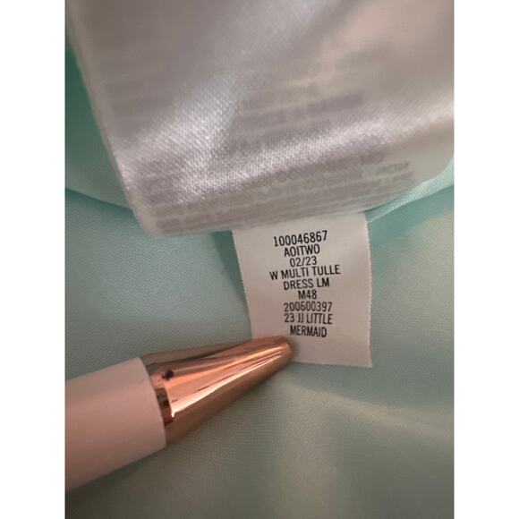 Janie and Jack Disney The Little Mermaid Tulle Dress Sz 18-24 M - Picture 12 of 13